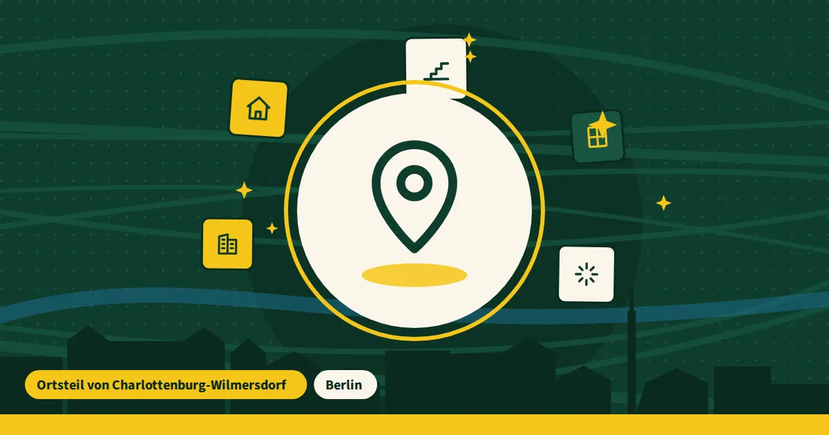 Symbolgrafik: Standortmarkierung für Wilmersdorf – Einsatzgebiet von Putzfirma Berlin