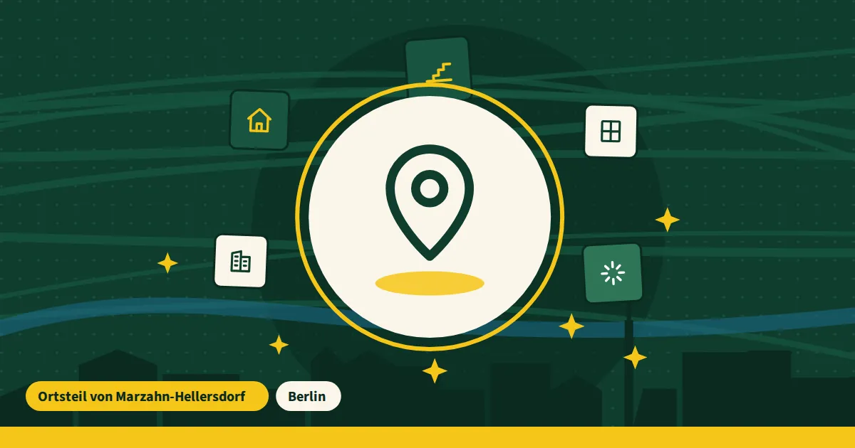 Symbolgrafik: Standortmarkierung für Marzahn – Einsatzgebiet von Putzfirma Berlin