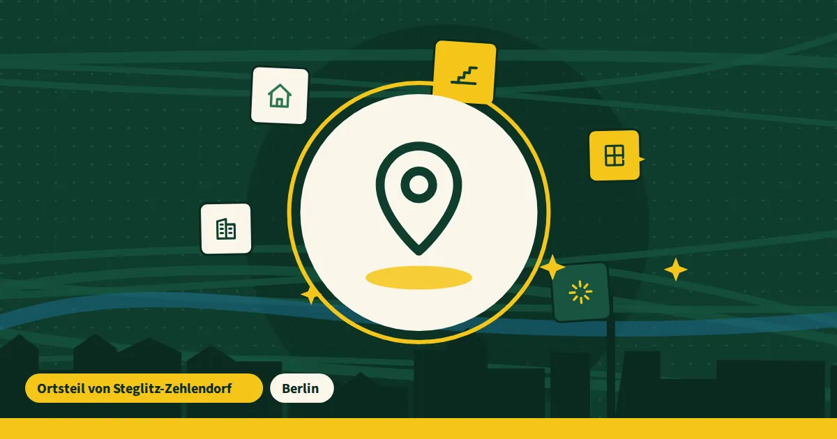 Symbolgrafik: Standortmarkierung für Dahlem – Einsatzgebiet von Putzfirma Berlin