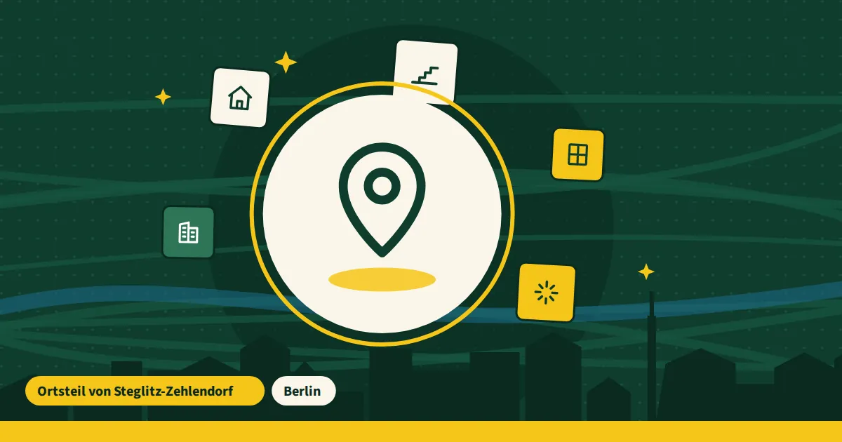 Symbolgrafik: Standortmarkierung für Steglitz – Einsatzgebiet von Putzfirma Berlin