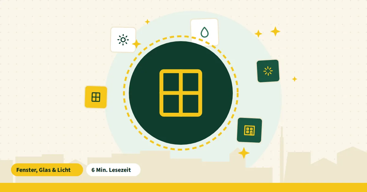 Symbolgrafik zum Beitrag „Wetter zum Fensterputzen“ aus dem Thema Fenster, Glas & Licht