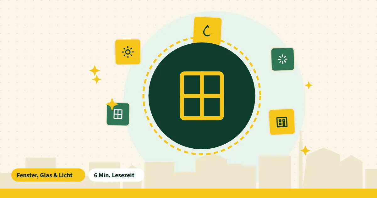 Symbolgrafik zum Beitrag „Glasfassade am Bürohaus“ aus dem Thema Fenster, Glas & Licht