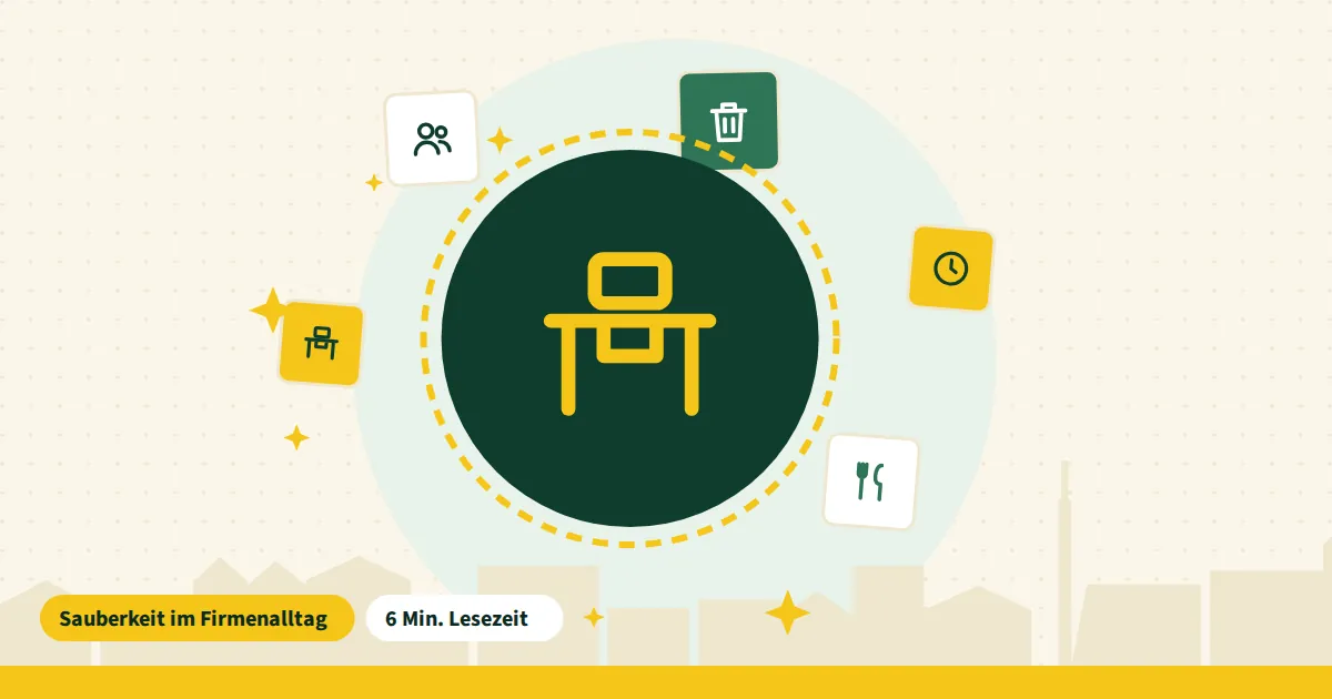 Symbolgrafik zum Beitrag „Clean-Desk-Policy“ aus dem Thema Sauberkeit im Firmenalltag
