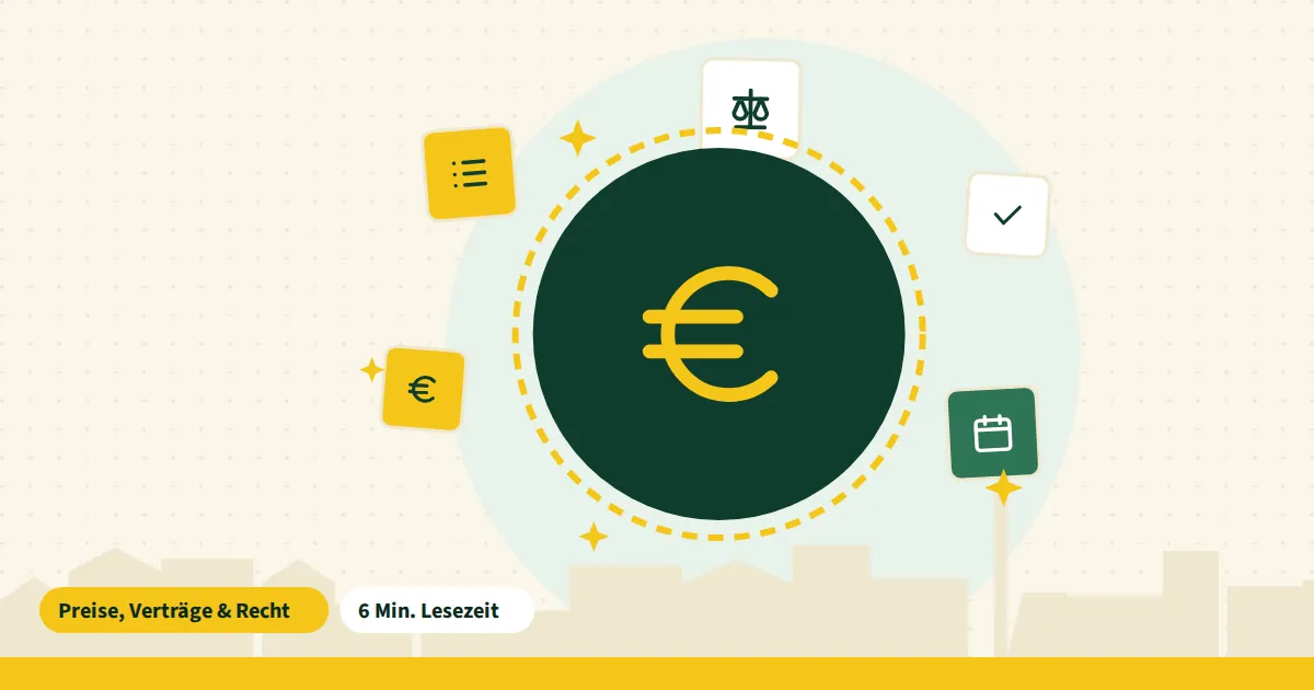 Symbolgrafik zum Beitrag „Reinigungskosten steuerlich buchen“ aus dem Thema Preise, Verträge & Recht
