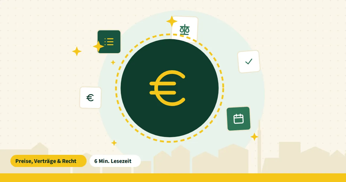 Symbolgrafik zum Beitrag „Steuerbonus Haushalt berechnen“ aus dem Thema Preise, Verträge & Recht