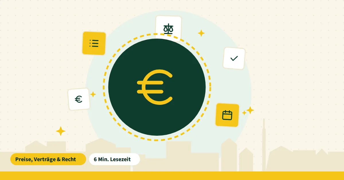 Symbolgrafik zum Beitrag „Tariflohn Gebäudereinigung“ aus dem Thema Preise, Verträge & Recht