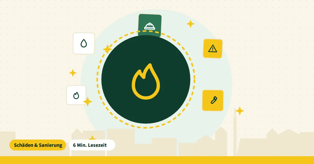 Symbolgrafik zum Beitrag „Schimmel melden und belegen“ aus dem Thema Schäden & Sanierung